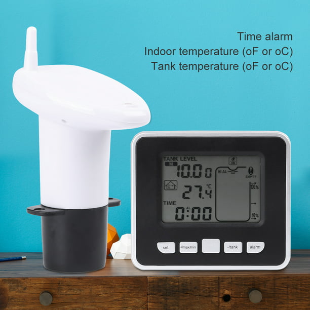 Multifunctional Indoor Thermometer Ultrasonic Electronic Water Tank Level Gauge